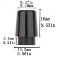 thumbnail image 4 of 12Pcs Golf Ferrules Compatible with Irons 0.370 Inch Tip Irons Shaft Golf Club Shafts Sleeve Adapter, 4 of 6