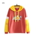 thumbnail image 1 of Sudadera con capucha de algodón estampada con capucha, manga larga, deportes, mujer, ropa superior, M, amarillo y rojo Scienceny AP000850-02, 1 of 7