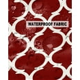 thumbnail image 6 of Outdoor Throw Pillow Cover Classic Moroccan Tile Geometric Art Waterproof Cushion Covers 2 Pack Retro Burgundy Pillow Cases Home Decoration for Patio Garden Couch Sofa, 6 of 7
