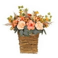 thumbnail image 2 of Cesta de flores Guirnalda Cesta floral Adorno colgante Guirnalda de granja decorativa para exterior Decoración de boda para el hogar al aire libre Gloria Guirnalda de puerta, 2 of 9