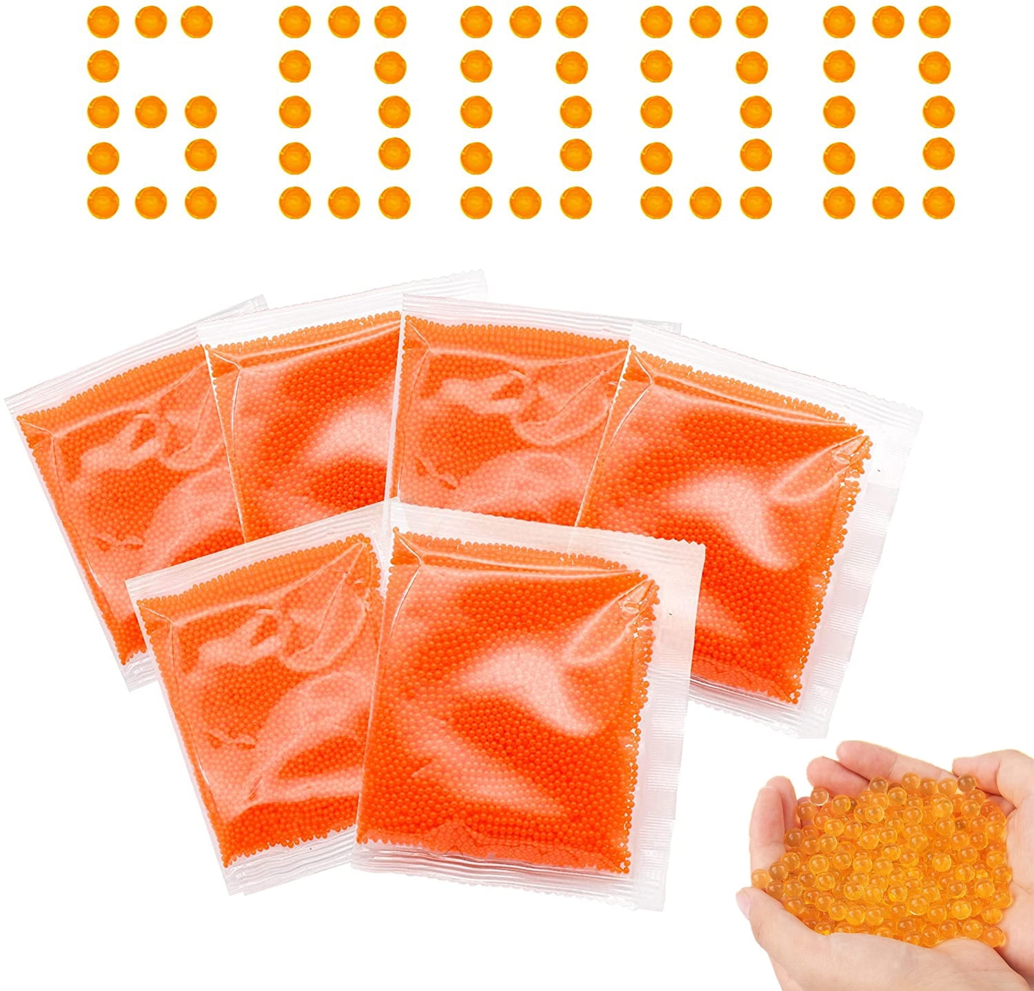 60000PCS Gel Water Balls Ammo Replacement (78mm, 6 Pack, 10000 Pieces