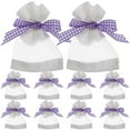 thumbnail image 1 of 10pcs Empty Lavender Sachet Bags Refillable Fragrance Pouches with Visible Design, 1 of 8