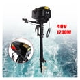 thumbnail image 4 of 48V Electric Outboard Fishing Boat Propeller Strong Power Engine, 1.2KW Heavy Duty Crafts Motor, ,Easy to Install, 4 of 14