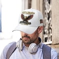 thumbnail image 5 of Veteran Commemorative Cap, Embroidered Baseball Cap with Eagle Printed, Adjustable Metal Buckle, Casual Outdoor Hat for Men & Women (White), 5 of 6