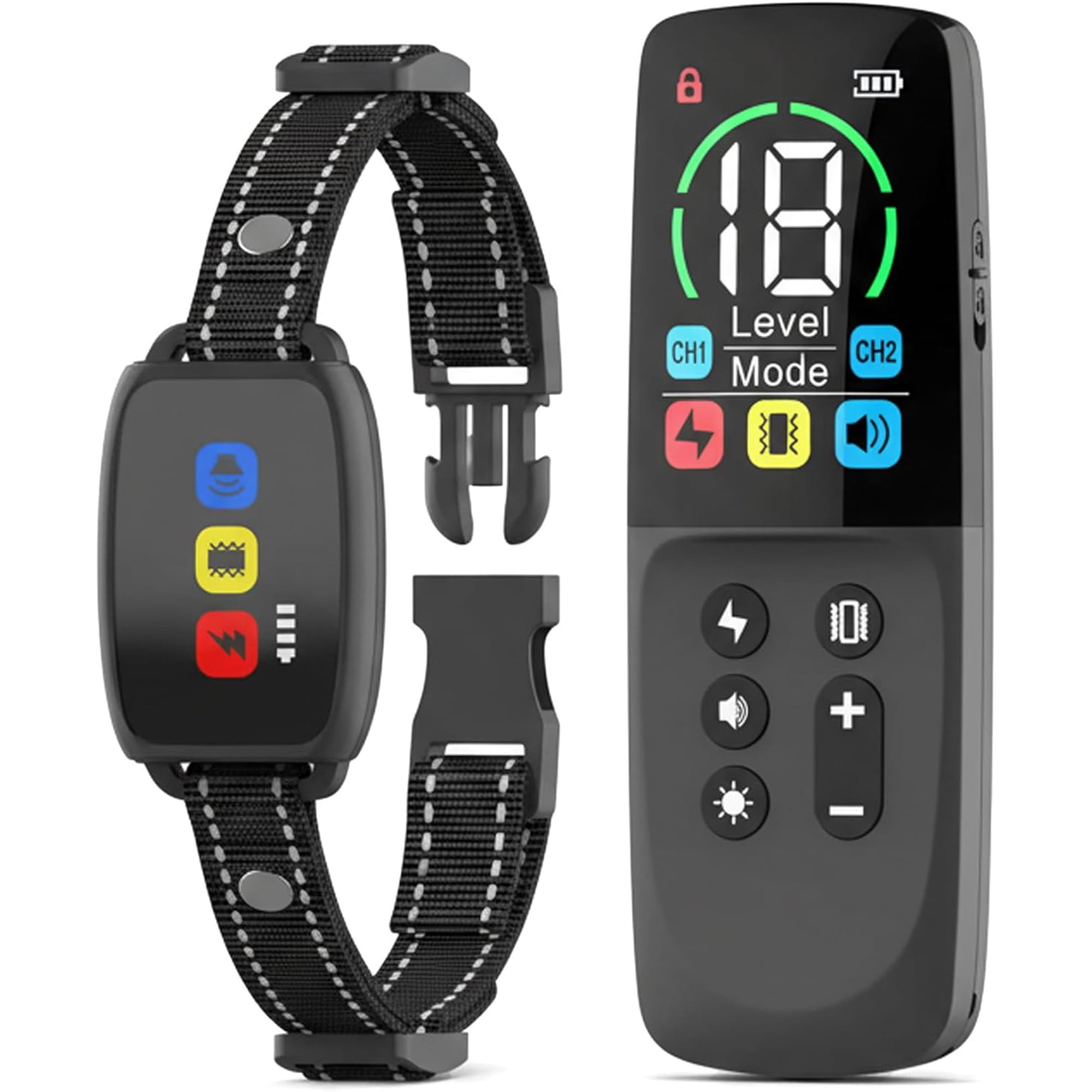 Dog Shock Collar with Remote Control 3300FT Long Range Rechargeable Waterproof Dog Training Collar for Small Medium Large Dogs