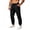 A Black, variant on Fitness Clothing Men's Clothing Men's Summer Breathable Loose Mesh Fast-Drying Cool Loose All-Match Leg Trousers Black L