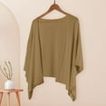 thumbnail image 3 of BODOAO Women's Summer Cardigan for Women Lightweight Plus Size 3/4 Sleeve Bolero Shrug Women 2026 Trendy Dressy Casual Half Sleeve Tops for Work and Daily Wear Coffee XL, 3 of 4
