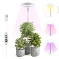 thumbnail image 1 of 1 Set, Plant Grow Light, Full Spectrum LED Grow Lights For Indoor Plant, 3 Colors Halo Grow Lights, Height Adjustable Growing Lamp, Automatic Timer, Waterproof Grow Light, Idea For Small Plant Light, 1 of 4