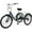 Black, variant on MOONCOOL Adult Tricycles 7 Speed, 16/20/24/26 inch 3 Wheel Bikes, Three-Wheeled Bicycles Cruise Trike with Shopping Basket for Seniors, Women, Men, Teenager, Kids