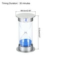 thumbnail image 2 of Uxcell 30 Minute Sand Timer, Sandy Clock, Count Down Sand Glass, Blue Sands, 2 of 5