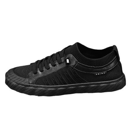 

nsendm Male Fashion Sneakers Adult Sneaker Boxes for Men Size 12 Hollow Casual Sports Shoes Lightweight Breathable Summer Models A Foot Mens Dress Sneaker Black 7.5