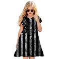 thumbnail image 3 of YUELONGHU Girls Fashion Dresses Girl Dresses Size 8 Cute Independence Day for Children Toddler 4Th of July 3D Graphic Printed Girls Short Sleeve Kids Casual Soft Party Dress 3-4 Years, 3 of 5