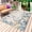 Beige, variant on Christmas Owl Outdoor Rug 4x6 Ft - Reversible Patio Rug Outdoor Camping Rugs, Eucalyptus Leaves Winter Poinsettia Snowflake Indoor Outdoor Area Rugs, Non-Slip Outdoor Carpet Runner for Deck/Porch