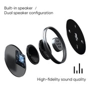USB Conference Microphone with Speaker, Dual Channel Omnidirectional Speakerphone Computer Mic with 360 ° Voice Pickup
