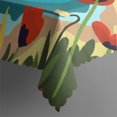 thumbnail image 4 of Rectangular Tablecloth 60x84 Inch – Waterproof Polyester Printed Table Cover, Wrinkle Resistant, Washable for Kitchen & Dining, Floral Flowers Print, 4 of 6