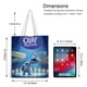 thumbnail image 5 of Olaf Presents Bolso de tela con estampado de lienzo para mujer, bolsa de compras reutilizable y estética, con cremallera interior, regalo para mujer, 35 × 40 cm., 5 of 6