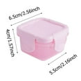 thumbnail image 3 of EIGTHTAIL Plastic Food Storage Containers with Lids Small Airtight Containers Square School Lunch Containers for Leftover Food Containers Food Storage Extra Offer, 3 of 4