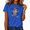 2-Blue, variant on COZYMY Women's Boho Sunflower Faith Quote Graphic Short Sleeve T-Shirt Religious Daily Soft Tees Tops