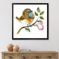 thumbnail image 3 of Designart 'Bluethroat Bird Sitting On A Branch' Traditional Framed Art Print, 3 of 4