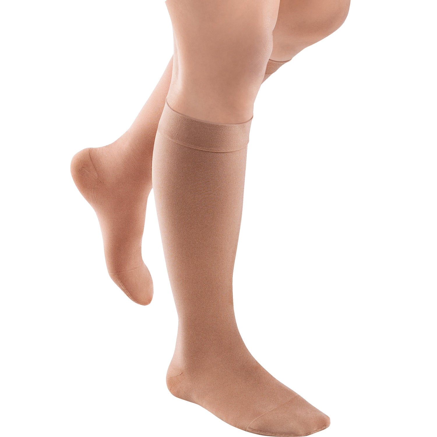 Jobst ACTIVA Opaque Compression Knee High Socks - 20-30mmHg Silky Beige X-Large