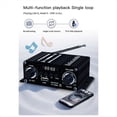 thumbnail image 3 of Amplificador Digital Bluetooth 12V para el Hogar y el Coche Altavoz de Sonido HIFI de 2 Canales FM Rrceiver Mini Amplificador de Audio Class-AB AMP, 3 of 10