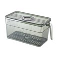 thumbnail image 2 of Contenedor de almacenamiento del refrigerador Recipiente de mantenimiento de alimentos frescos Escurridor funciones con coladores, Contenedores de almacenamiento de verduras y para , 15x15x30cm Fanmusic Contenedor de almacenamiento del refrigerador, 2 of 7