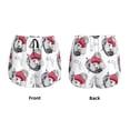 thumbnail image 3 of Fuzoiu Cute Poodle Dog Print Women's Athletic Shorts, Double-Layer Running Shorts with Pocket,Women's Workout Shorts for Yoga, Gym, and Workouts-Medium, 3 of 7