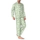 thumbnail image 2 of Balery Cute Frog Pijama para Hombre de Dos Piezas con Manga Larga, Conjunto de Dormir y Descanso Suave con Bolsillos-X-Large, 2 of 7