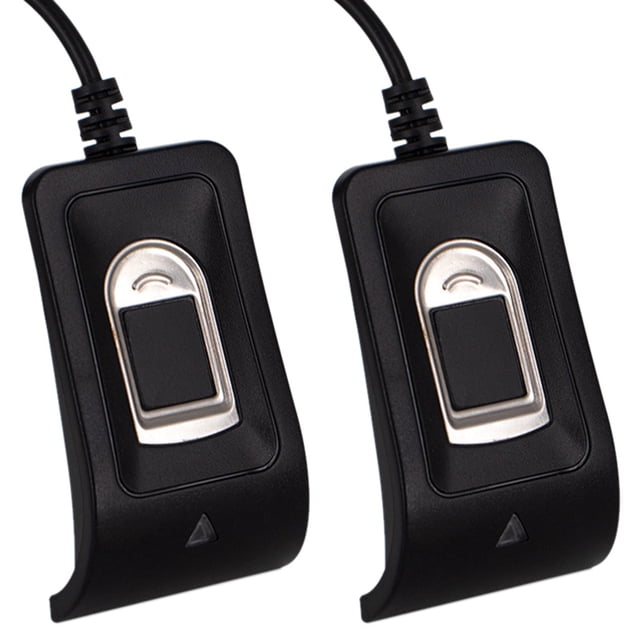 2X Lecteur d'Empreintes Digitales USB Compact, Système de Contrôle d'Accès Biométrique Fiable