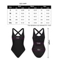 thumbnail image 7 of Women's Standard One-piece Swimsuit Crew Neck Racerback Competitive Training Bathing Suits with Padded Swimwear, 7 of 7