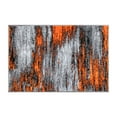 thumbnail image 7 of Flash Furniture Rylan Rectangular Contemporary Grey, Orange Area Rug, 2' x 3', 7 of 7