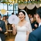thumbnail image 3 of Abanicos de mano plegables Bestage, 100 paquetes, blancos, para bodas, 3 of 7