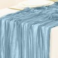 thumbnail image 5 of Beautynvta Boho Gauze Table Runner, Cheese Cloth Long Table Runners for Wedding Party Birthday Home Decor Christmas Decorations, 35.4''x70.8'', 5 of 5