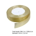 thumbnail image 4 of Stri 2 Rolls Decorative Gold Ribbon Shiny Gift Packing Ribbon Decorative Strap, 4 of 7