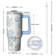 thumbnail image 2 of Xmas Holiday 30oz Snowman Stainless Steel Coffee Cup, Christmas Insulated Travel Tumbler with Handle and Straw, Winter Gift for Adults, 2 of 5