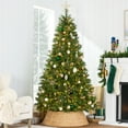 thumbnail image 6 of Best Choice Products 36in Woven Hyacinth Christmas Tree Collar, Tree Skirt Accessory w/ Cord Cut-Out - Natural, 6 of 10