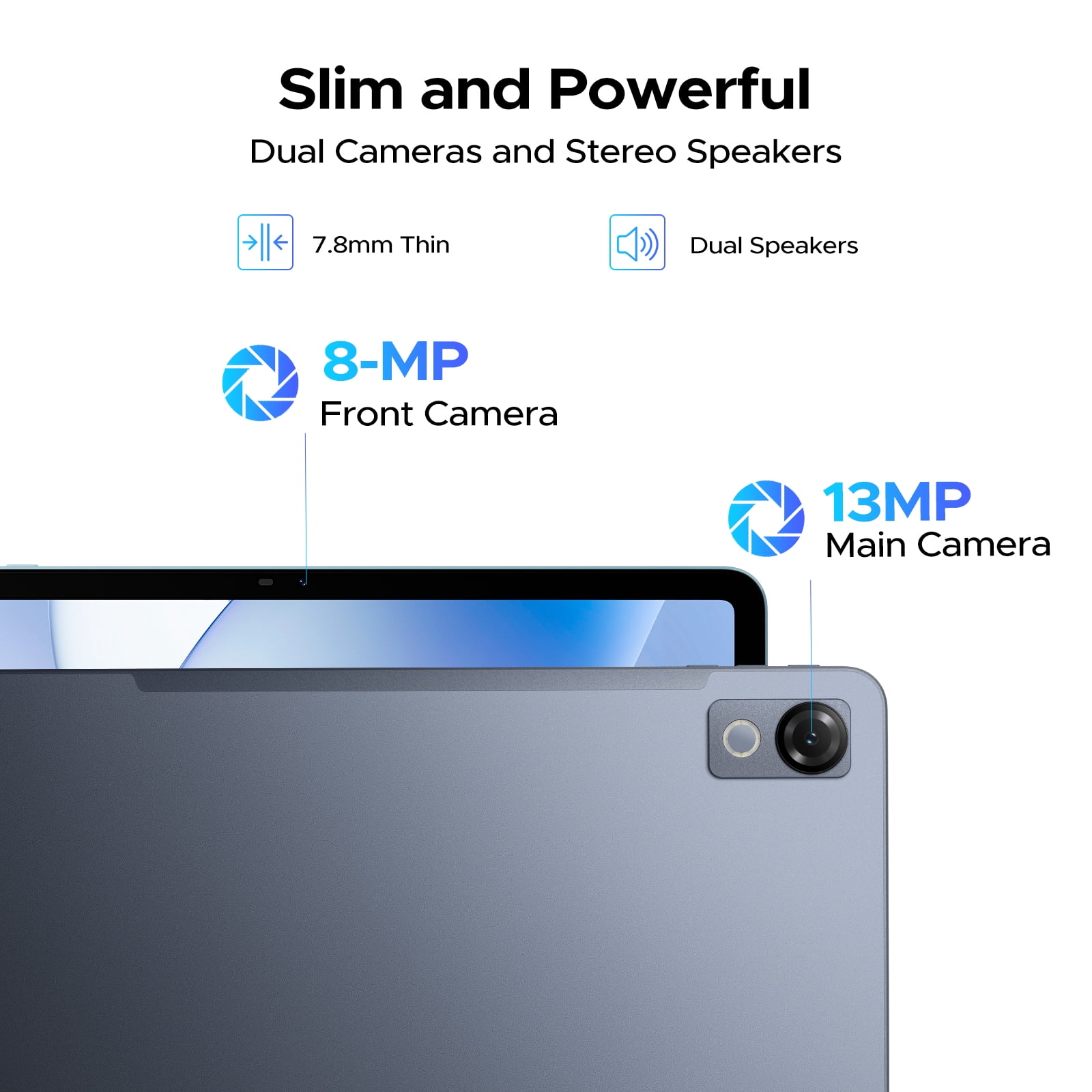 Aorlym P12 Tablet 12 inch, Android 16, 48GB RAM+128GB ROM/2TB TF, T7280 Octa-core, Gemini AI, IPS 2.4K 120Hz Display, 10000mAh/18W, 5G WiFi, 8MP+13MP, GPS, Face ID, OTG, Tablet with Keyboard