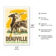 thumbnail image 2 of Deauville Saison De Polo (Polo Season) - Normandy France - Vintage Travel Poster by Michel Jacquot c.1938 - Master Art Print (Unframed) 12in x 18in, 2 of 4