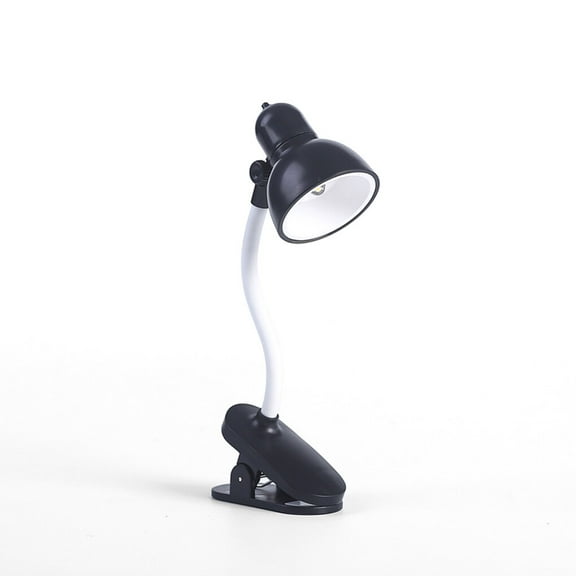 Cateissary Luz de lectura Clip ajustable lámpara de de escritorio lámpara de batería alimentada por batería Camping abrazadera portátil luz Iluminación y accesorios negro 10B