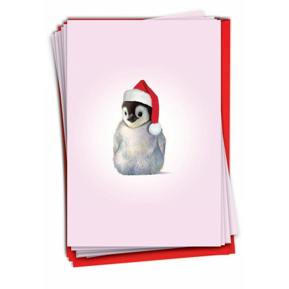 Pack of 12 Merry Christmas Greeting Cards (1 Design, 12 Cards) - Christmas Zoo Babies B6726BXSG