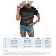 thumbnail image 4 of Camiseta de mujer cuello redondo botón de hombro manga corta patrón de rayas con estilo casual mujer verano superior para vacaciones diario, 4 of 6