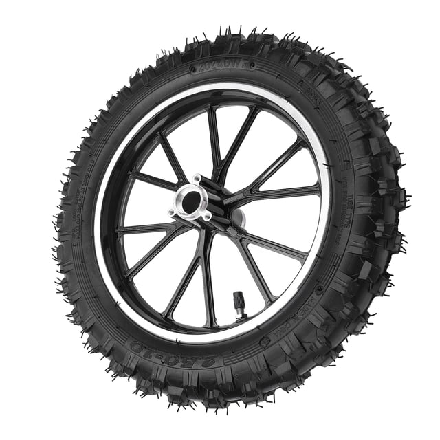 2.5 To10 Wheel Hub Tire for 49cc Small Off Road Motorcycles, Rubber Wear Resistant, Metal Structure, Superior Traction and Control