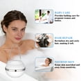 thumbnail image 5 of Yalumo Bath Filter for Tub, Bath Water Filter with 10 Stages & 6000 Gallons, Bathtub Filter for Tub Faucet, Hard Water Softener, Removes Chlorine and Improves Hair, Skin & Nails, White, 5 of 7