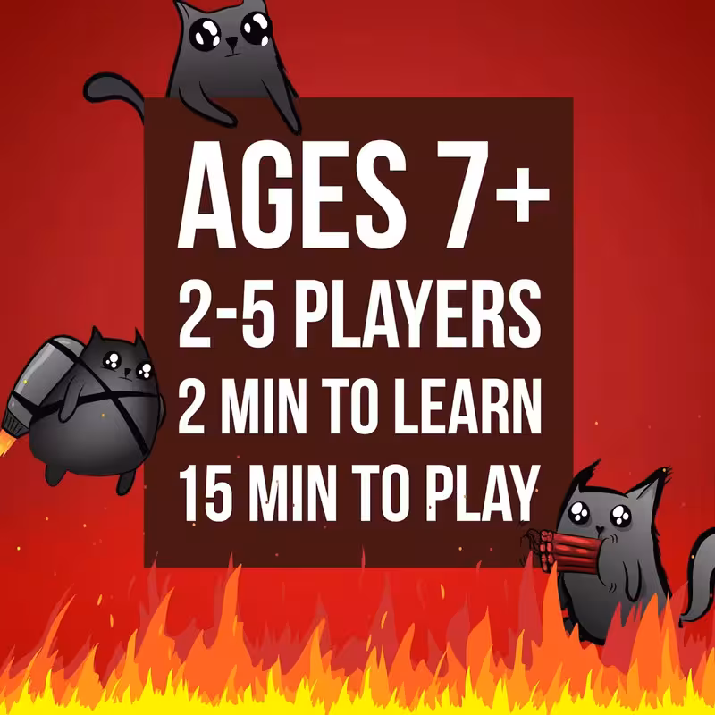 thumbnail image 3 of Juego de Cartas Exploding Kittens Edición Original Diversión para Familia y Amigos, 3 of 6