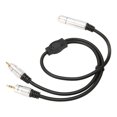 thumbnail image 1 of Cable De 6,35 Mm A 3,5 Mm, Plug And Play Cable Divisor De Sonido Compacto De Baja Pérdida Hembra A Macho Resistente A La Tracción Chapado En Oro Para Mezclador Para Altavoz, 1 of 7