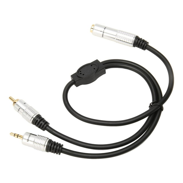 Cable De 6,35 Mm A 3,5 Mm, Plug And Play Cable Divisor De Sonido Compacto De Baja Pérdida Hembra A Macho Resistente A La Tracción Chapado En Oro Para Mezclador Para Altavoz