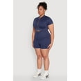 thumbnail image 4 of Womens Plus Size Daisy Mineral Wash Seamless Zip Front Top, 4 of 5