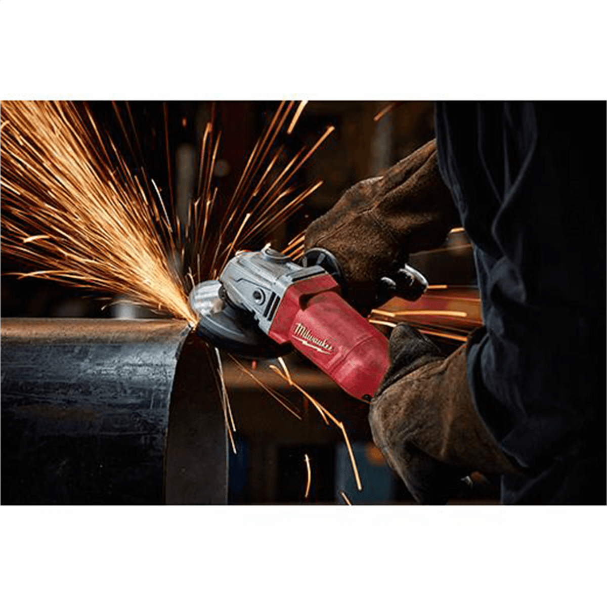 Milwaukee Tool 11 Amp Corded 4-1/2 in. Small Angle Grinder Paddle No-lock