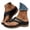 Black, variant on Thong Sandals for Women Casual Arch Support Slip On Buckle Strap Slippers Womens Flip Flops Summer Beach Sandals Waterproof Leather Shoes