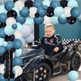 thumbnail image 2 of One Speedy Year Racing Theme Birthday Party Decorations, Boys 1st Birthday Party Decors with Foil Balloons Cake Toppers, Balloon Garland Kits for Racing First Birthday Party Supplies, 2 of 6